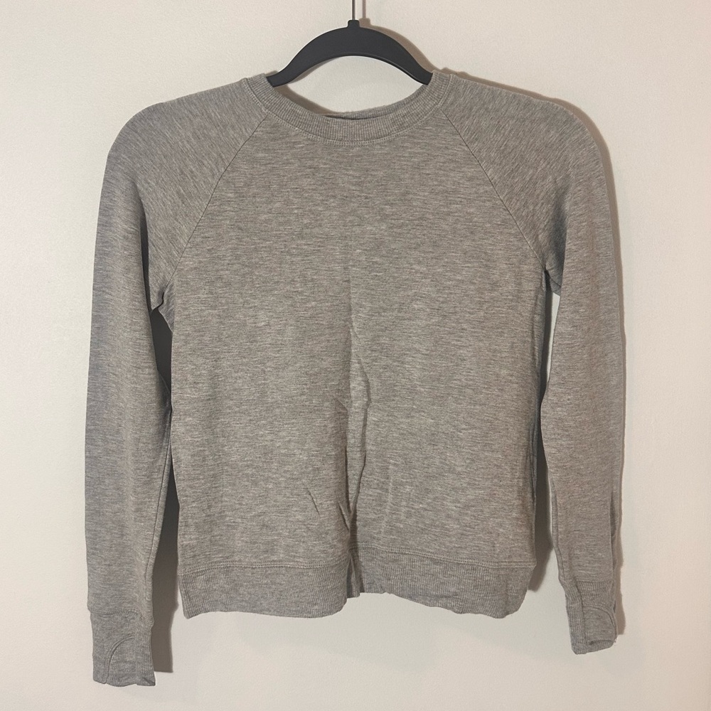 Athleta girl grey sweatshirt size girls 8-10